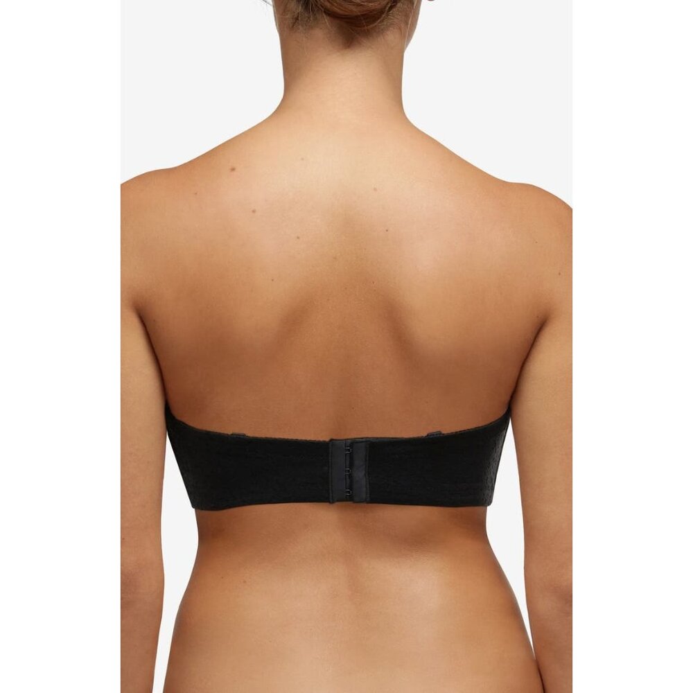 🆕 CHANTELLE Norah Strapless Convertible Underwire Bra 34DD Black #13F5 - Picture 4 of 12